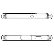 Удароустойчив, силиконов кейс за Samsung Galaxy S22 от Spigen Liquid Crystal - Прозрачен