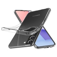 Удароустойчив, силиконов кейс за Samsung Galaxy S22 от Spigen Liquid Crystal - Прозрачен