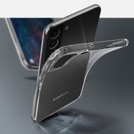 Удароустойчив, силиконов кейс за Samsung Galaxy S22 от Spigen Liquid Crystal - Прозрачен