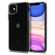 Удароустойчив, силиконов кейс за iPhone 11 от Spigen Liquid Crystal - Прозрачен