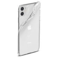 Удароустойчив, силиконов кейс за iPhone 11 от Spigen Liquid Crystal - Прозрачен