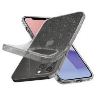 Удароустойчив, силиконов кейс за iPhone 12 / 12 Pro от Spigen Liquid Crystal - Glitter Crystal