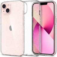 Удароустойчив, силиконов кейс за iPhone 13 от Spigen Liquid Crystal - Glitter Crystal