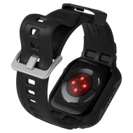 Удароустойчив кейс с каишка за Apple Watch 4/5/6/7/8/9/SE (44/45mm) от Spigen Rugged Armor Pro - Черен