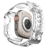 Удароустойчив кейс с каишка за Apple Watch Ultra 1/2 (49mm) от Spigen Rugged Armor Pro - Прозрачен
