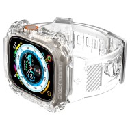 Удароустойчив кейс с каишка за Apple Watch Ultra 1/2 (49mm) от Spigen Rugged Armor Pro - Прозрачен