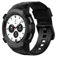 Удароустойчив кейс с каишка за Samsung Galaxy Watch 4 Classic (42mm) от Spigen Rugged Armor Pro - Charcoal Grey