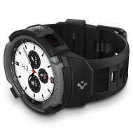 Удароустойчив кейс с каишка за Samsung Galaxy Watch 4 Classic (42mm) от Spigen Rugged Armor Pro - Charcoal Grey