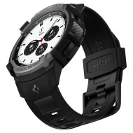 Удароустойчив кейс с каишка за Samsung Galaxy Watch 4 Classic (42mm) от Spigen Rugged Armor Pro - Charcoal Grey