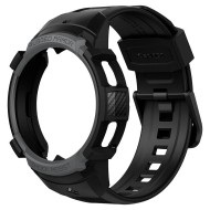 Удароустойчив кейс с каишка за Samsung Galaxy Watch 4 Classic (42mm) от Spigen Rugged Armor Pro - Charcoal Grey