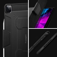Удароустойчив калъф за iPad Pro 11 от Spigen Rugged Armor Pro - Черен