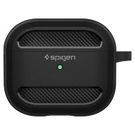 Удароустойчив силиконов калъф за Apple AirPods 3 от Spigen Rugged Armor - Черен мат