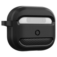Удароустойчив силиконов калъф за Apple AirPods 3 от Spigen Rugged Armor - Черен мат