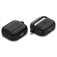 Удароустойчив силиконов калъф за Apple AirPods 3 от Spigen Rugged Armor - Черен мат