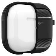 Удароустойчив силиконов калъф за Apple AirPods 3 от Spigen Rugged Armor - Черен мат