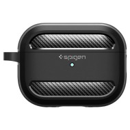 Удароустойчив силиконов калъф за Apple AirPods Pro 1 / 2 от Spigen Rugged Armor - Черен мат