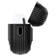 Удароустойчив силиконов калъф за Apple AirPods Pro 1 / 2 от Spigen Rugged Armor - Черен мат