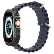 Удароустойчив кейс за Apple Watch Ultra 1/2 (49mm) от Spigen Rugged Armor - Черен