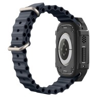 Удароустойчив кейс за Apple Watch Ultra 1/2 (49mm) от Spigen Rugged Armor - Черен