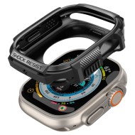 Удароустойчив кейс за Apple Watch Ultra 1/2 (49mm) от Spigen Rugged Armor - Черен