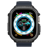 Удароустойчив кейс за Apple Watch Ultra 1/2 (49mm) от Spigen Rugged Armor - Черен