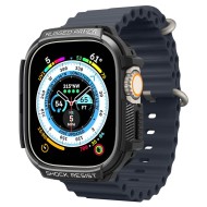 Удароустойчив кейс за Apple Watch Ultra 1/2 (49mm) от Spigen Rugged Armor - Черен