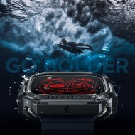 Удароустойчив кейс за Apple Watch Ultra 1/2 (49mm) от Spigen Rugged Armor - Черен