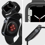 Твърд калъф за Apple Watch 7/8/9 (45mm) от Spigen Thin Fit - Черен