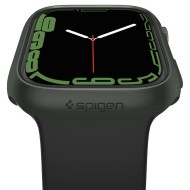 Твърд калъф за Apple Watch 7/8/9 (45mm) от Spigen Thin Fit - Military Green