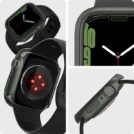 Твърд калъф за Apple Watch 7/8/9 (45mm) от Spigen Thin Fit - Military Green