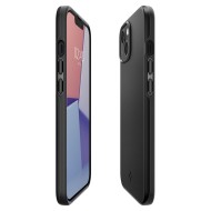 Тънък твърд кейс за iPhone 13 от Spigen Thin Fit - Черен