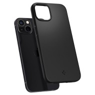 Тънък твърд кейс за iPhone 13 от Spigen Thin Fit - Черен