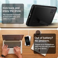 Удароустойчив, твърд кейс за Samsung Galaxy S20 FE от Spigen Tough Armor - Черен