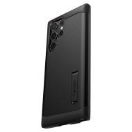 Удароустойчив, твърд кейс за Samsung Galaxy S22 Ultra от Spigen Tough Armor - Черен