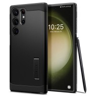 Удароустойчив, твърд кейс за Samsung Galaxy S23 Ultra от Spigen Tough Armor - Черен