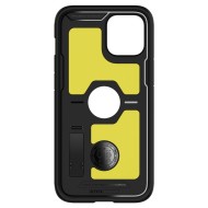 Удароустойчив, твърд кейс за iPhone 12 / 12 Pro от Spigen Tough Armor - Черен