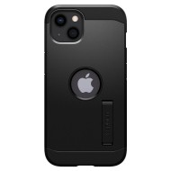 Удароустойчив, твърд кейс за iPhone 13 от Spigen Tough Armor - Черен
