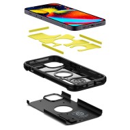 Удароустойчив, твърд кейс за iPhone 13 от Spigen Tough Armor - Черен