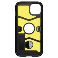 Удароустойчив, твърд кейс за iPhone 13 от Spigen Tough Armor - Черен