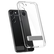 Удароустойчив твърд кейс за Samsung Galaxy S23 от Spigen Ultra Hybrid S - Прозрачен
