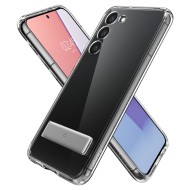Удароустойчив твърд кейс за Samsung Galaxy S23 от Spigen Ultra Hybrid S - Прозрачен