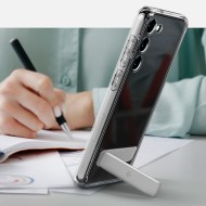 Удароустойчив твърд кейс за Samsung Galaxy S23 от Spigen Ultra Hybrid S - Прозрачен