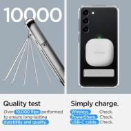 Удароустойчив твърд кейс за Samsung Galaxy S23 от Spigen Ultra Hybrid S - Прозрачен