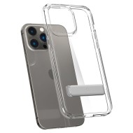Удароустойчив твърд кейс за iPhone 14 Pro от Spigen Ultra Hybrid S - Прозрачен