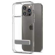 Удароустойчив твърд кейс за iPhone 14 Pro от Spigen Ultra Hybrid S - Прозрачен