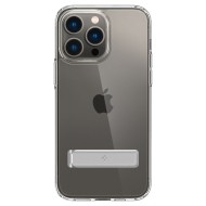 Удароустойчив твърд кейс за iPhone 14 Pro Max от Spigen Ultra Hybrid S - Прозрачен