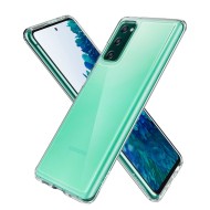Удароустойчив твърд кейс за Samsung Galaxy S20 FE от Spigen Ultra Hybrid - Прозрачен
