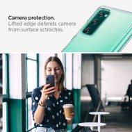 Удароустойчив твърд кейс за Samsung Galaxy S20 FE от Spigen Ultra Hybrid - Прозрачен