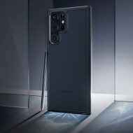 Удароустойчив твърд кейс за Samsung Galaxy S22 Ultra от Spigen Ultra Hybrid - Frost Black