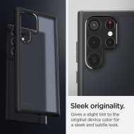 Удароустойчив твърд кейс за Samsung Galaxy S22 Ultra от Spigen Ultra Hybrid - Frost Black